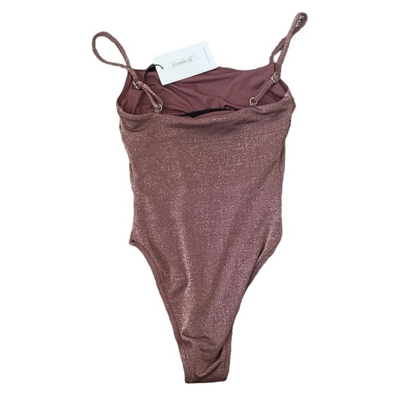 Nwt VITAMIN A jenna bodysuit supernatural metallic size 4/XS - Picture 4 of 6